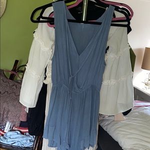 Cute blue flowy romper